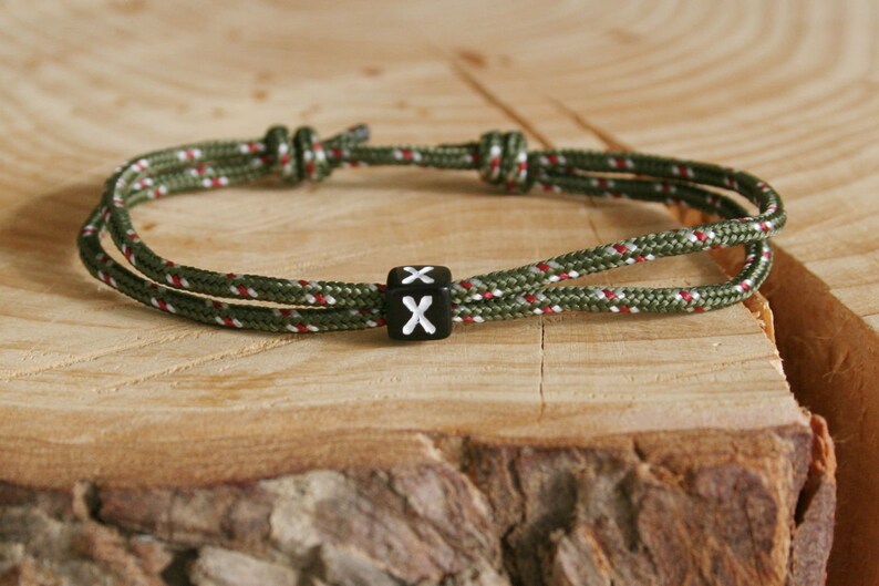 Letter Bracelet Letter Surfer Bracelet Letter Bracelet Personalized Friendship Bracelet Letter Partner Bracelet PartnerLook BFF