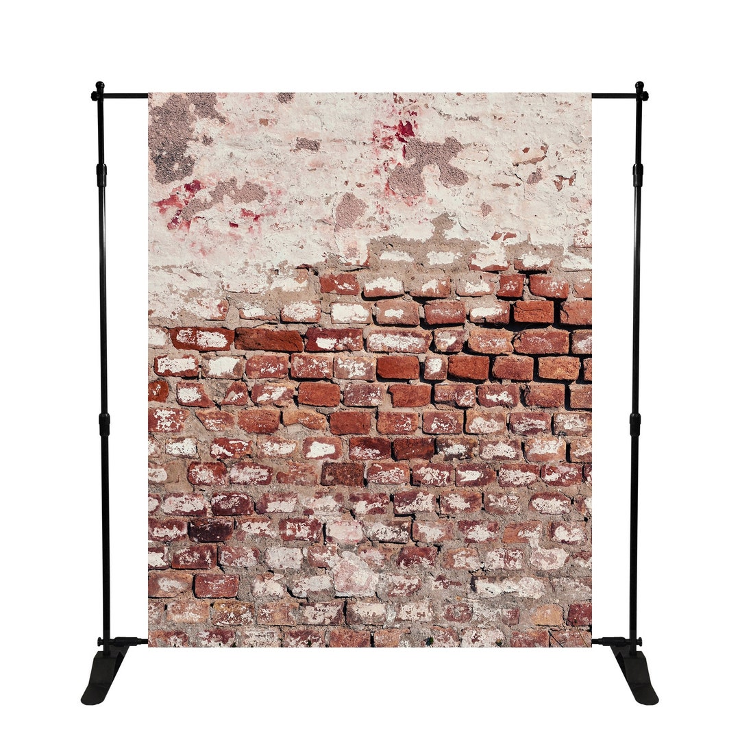 Brick Wall Backdrop Grunge Bricks Photography Background Printed Photo ...