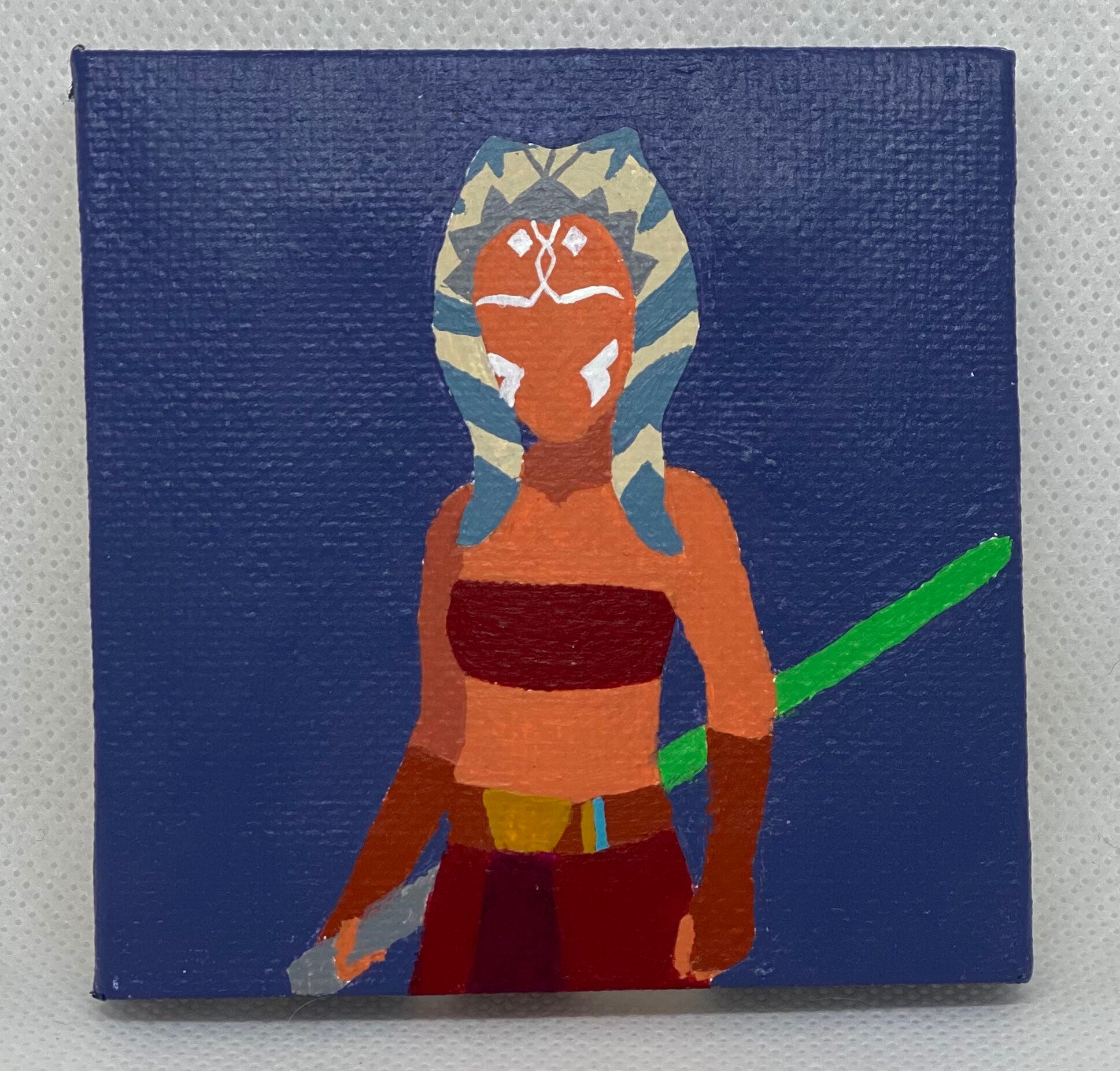Star Wars Ahsoka Tano Minimalist Painting Etsy Canada