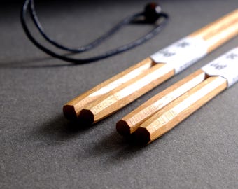 Kastanienholz - 2 Paar Essstäbchen Chopsticks Sushi Ramen-Nudel EST14