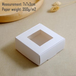 12x 100x 200x Fensterschachteln Schmuckschachteln Kraftpapier Kartonpapier Geschenkbox Gastgeschenk S1M06