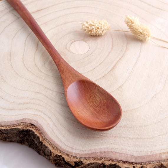 Holzlöffel aus Phoebe Holz – 22,5 cm – handgefertigt – Esslöffel – 1 Stück oder 3er Set EEL2