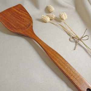 Teakwood - Cooking spoon, wok turner, spatula, spatula, wooden scraper EKLT