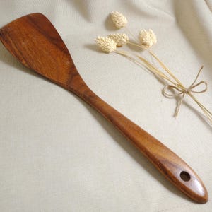 Teakwood - Cooking spoon, spatula, spatula, wooden scraper EKLT