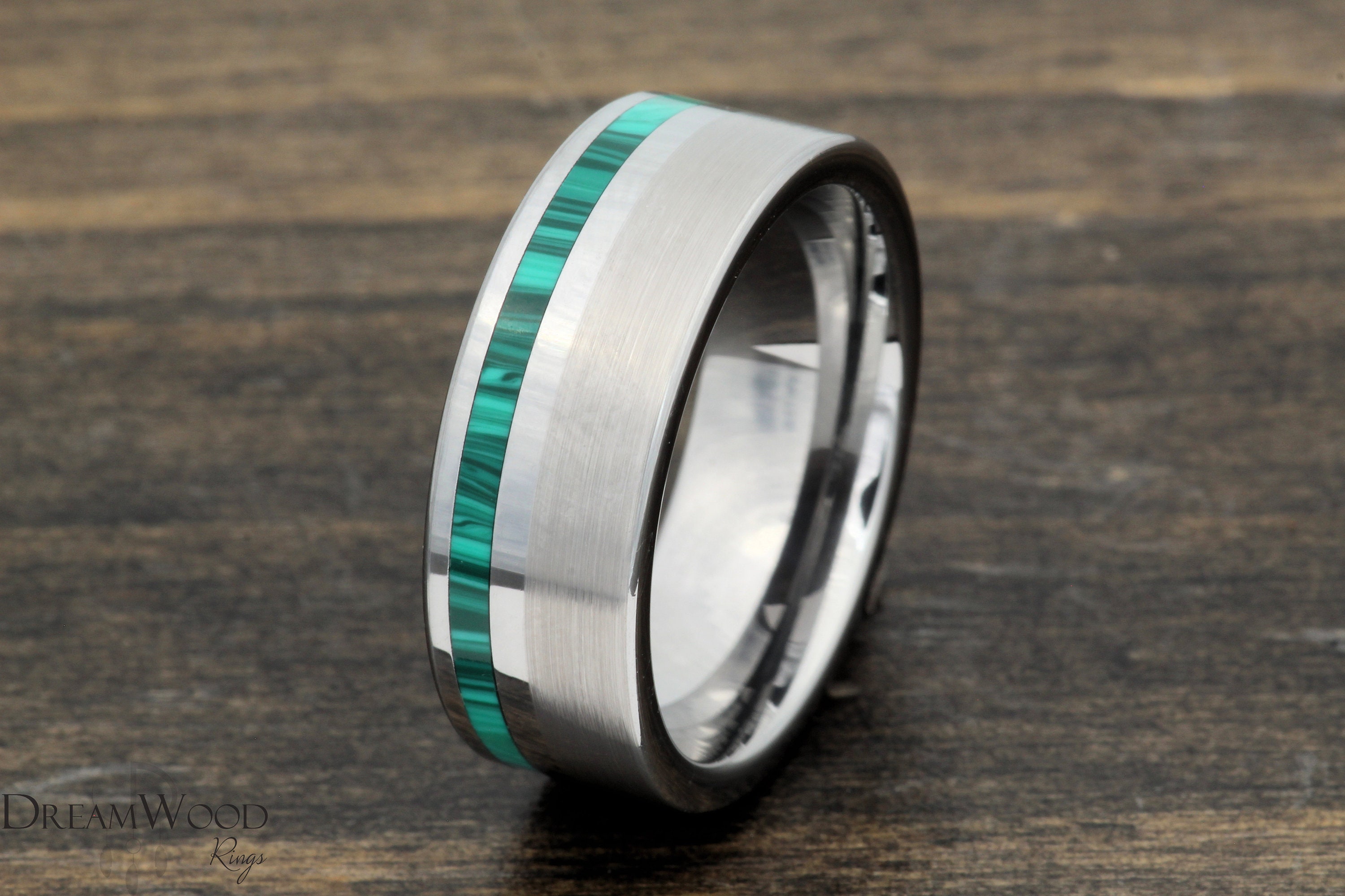 Malachite wedding ring deals