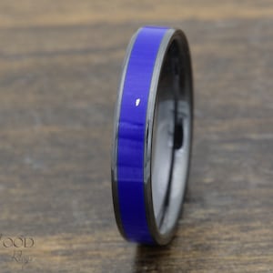 Black Ceramic - Lapis - 4mm - Deep Blue