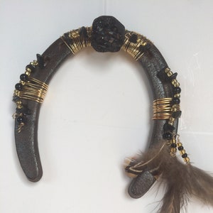 Horseshoe Art Western Geïnspireerd Cadeau voor Paardenliefhebber Rustieke Boho Shabby Chic Cadeau Paard Ranch Decor Cadeau voor Ruiter