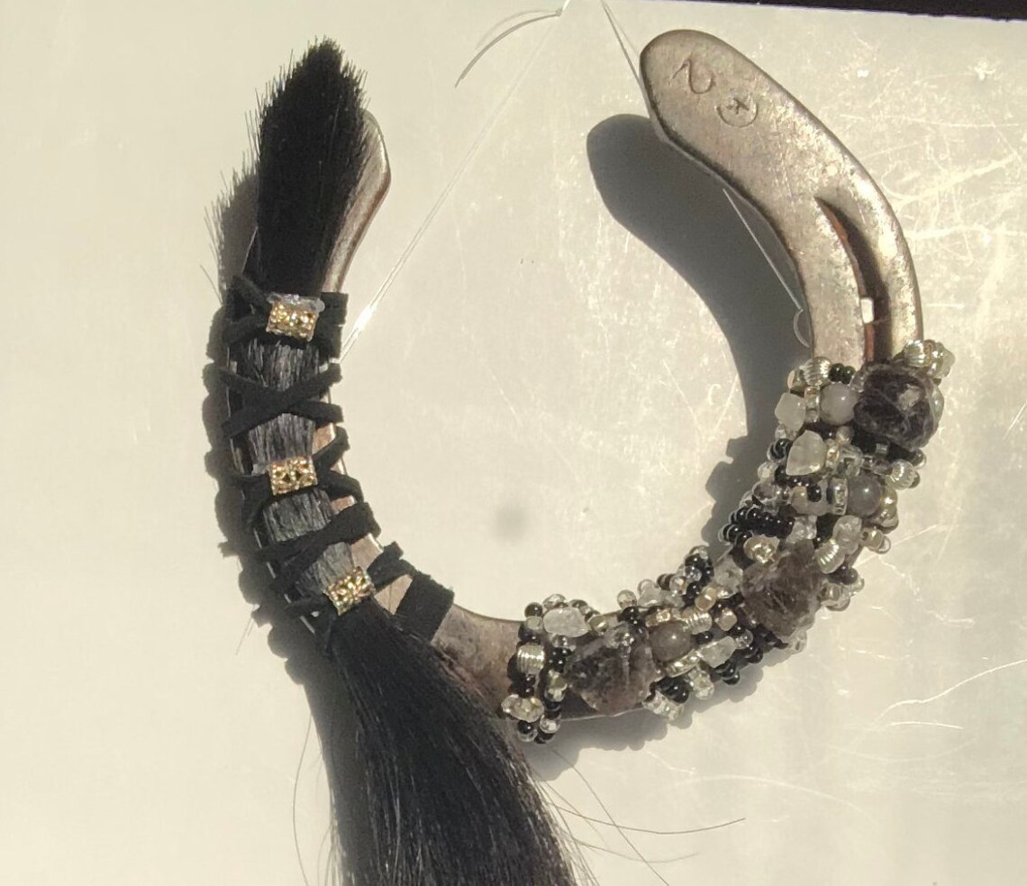 Tribute Horseshoe Horse Hair Memorial Keepsake Remembrance Etsy