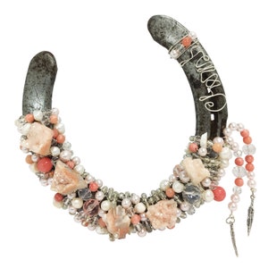 Horseshoe Art Western Geïnspireerd Cadeau voor Paardenliefhebber Rustieke Boho Shabby Chic Cadeau Paard Ranch Decor Cadeau voor Ruiter