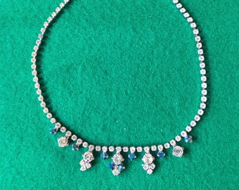 Vintage Colier necklace rhinestones