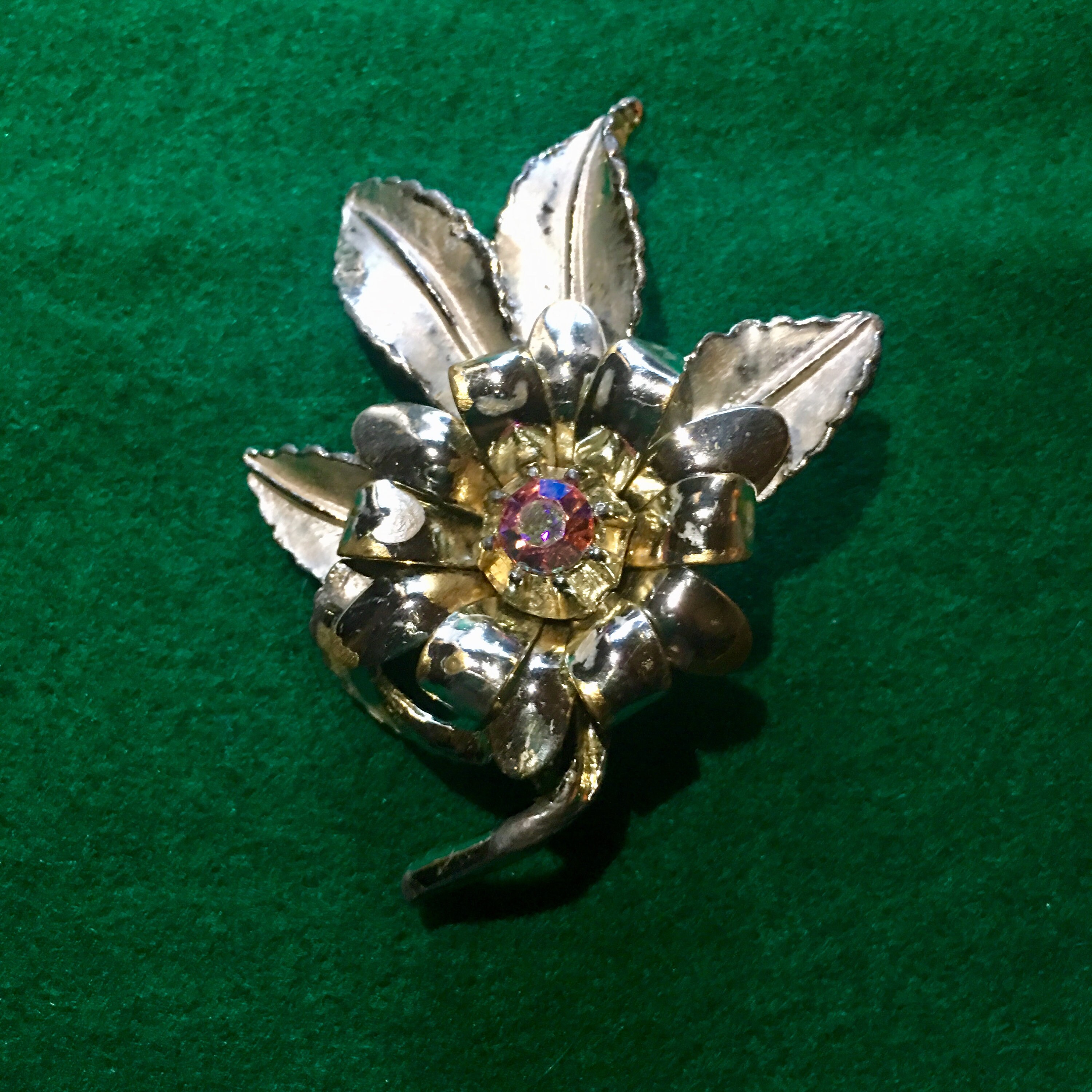 ブローチ・コサージュ VINTAGE HOLLYWOOD Color Clip Brooch BMR693 Vintage Designer Brooch 