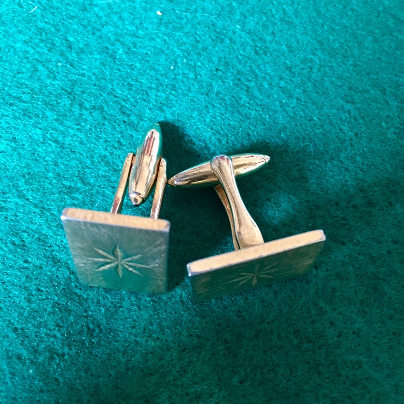 Vintage cufflinks gold colors