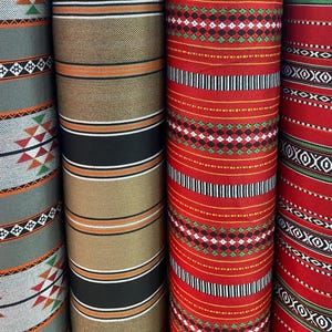 Tessuto Jalsa al METER, Sado Bedouin Majlis Traditional Crafts Usa Fornitura Mobili Tappezzeria Designer, Punto Tessuto Originale Autentico Arabo