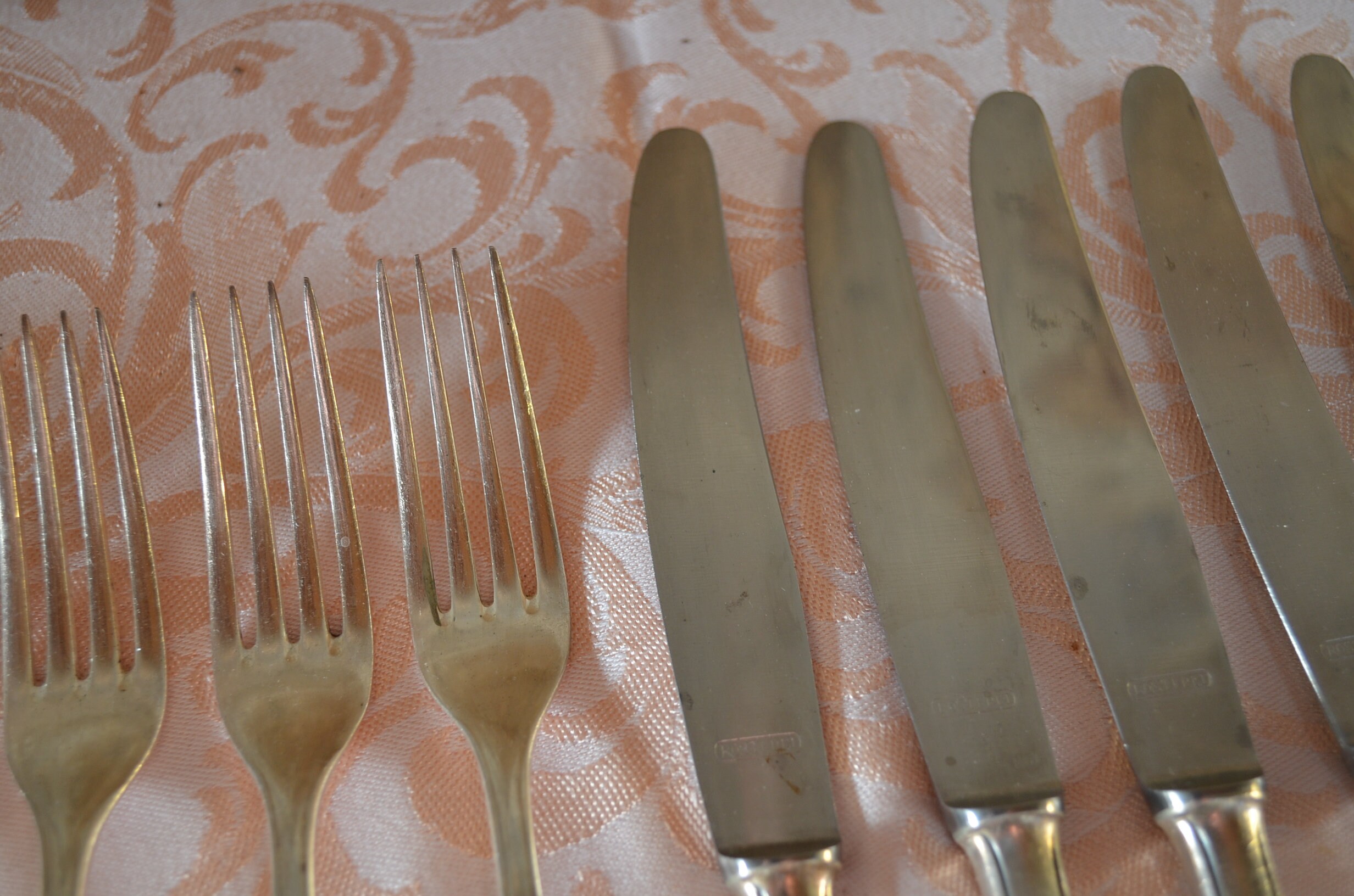BSF Platura cutlery vintage 6 forks 6 knives 90 silver Etsy
