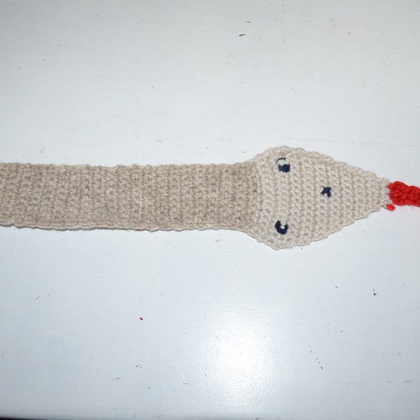 Häkel Lesezeichen Handarbeit Häkelarbeit Schlange Snake Bookmark