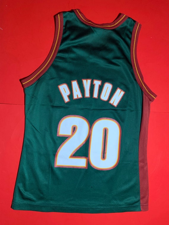 VTG GARY PAYTON #20 Seattle SuperSonics Champion Jersey Size 40 NBA  Basketball
