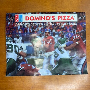 Denver Broncos Vintage Calendar 1993 1994 NFL Football 90s John Elway Official