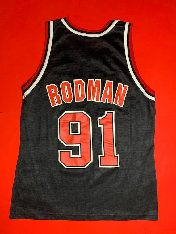 Rare Dennis Rodman Lakers Champion Jersey size 40 Medium for Sale