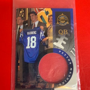 Peyton Manning Rookie Card 1998 Pinnacle NFL Football Indianapolis Colts 33 Mint Collection Quarterback