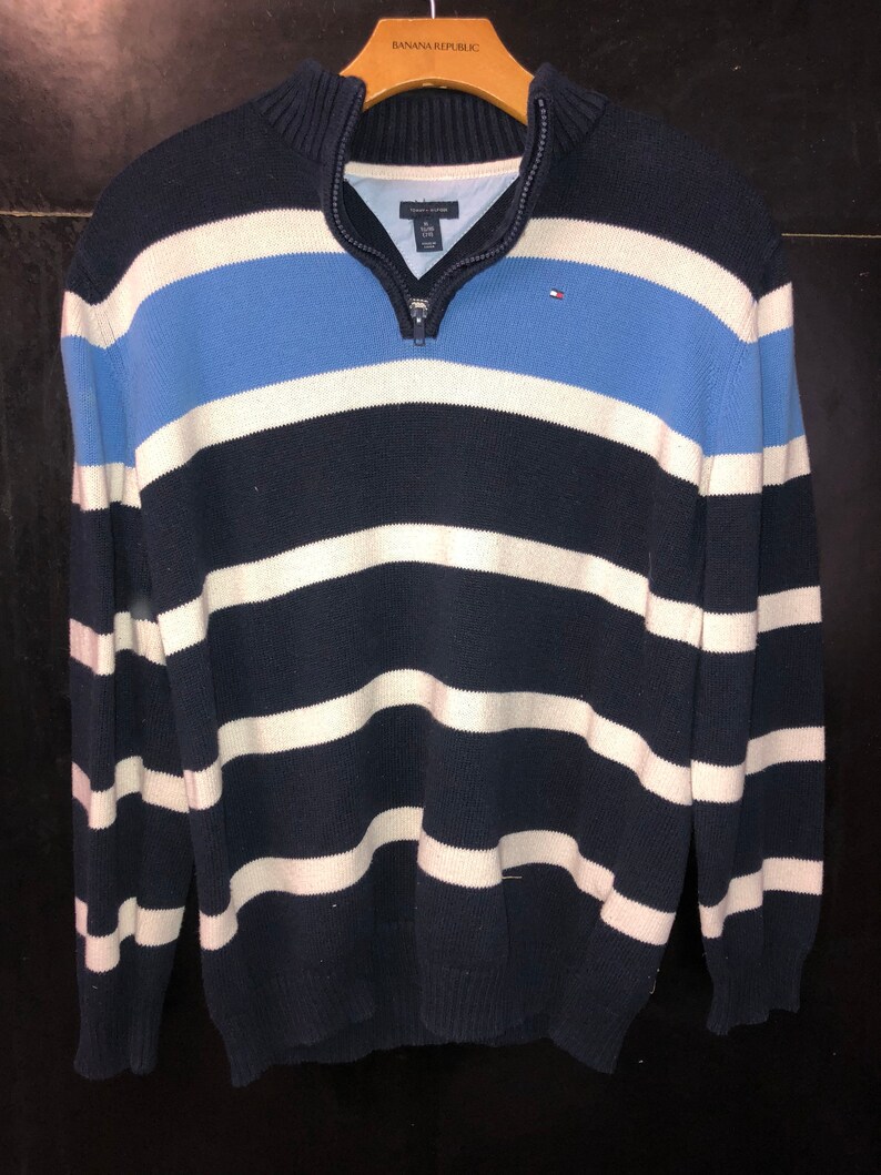 Tommy Hilfiger Youth XL Sweater Cardigan Dress Zip Up Vintage Boys