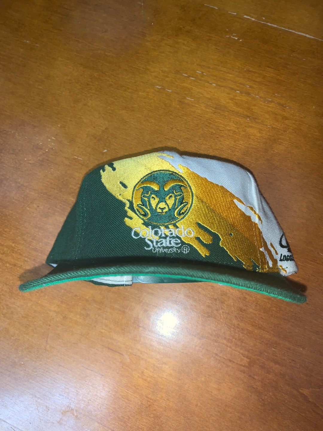Colorado State Rams Vintage Snapback Hat Cap Logo Athletic Splash ...