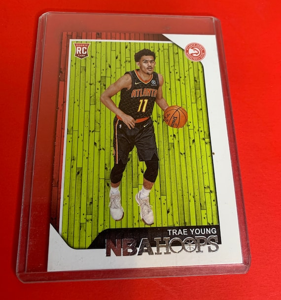 Trae Young Rookie Card NBA Hoops Atlanta Hawks Basketball No. 250