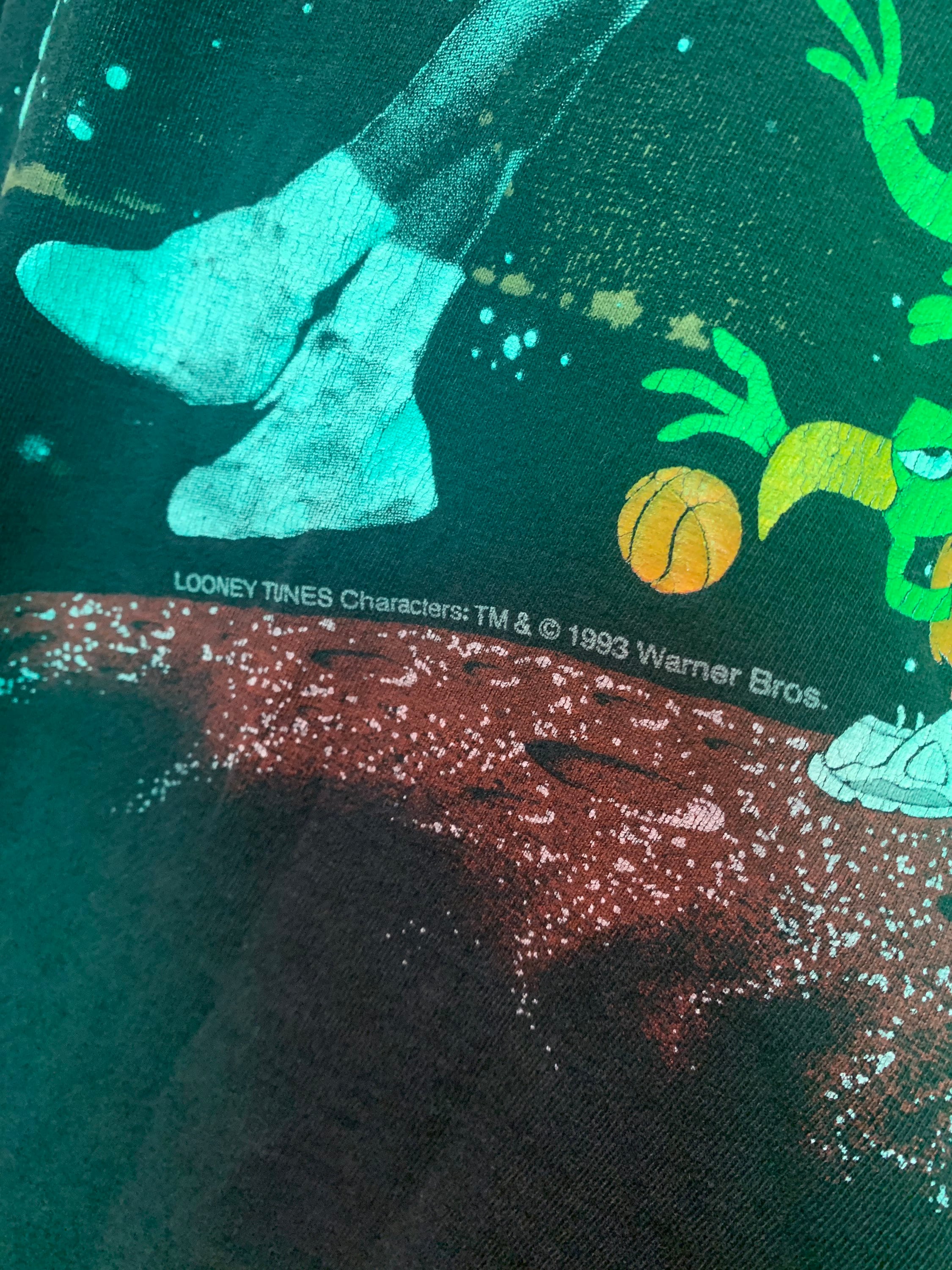 Nike Air Jordan Vintage T Shirt Mens Large 1993 Warner Bros Looney 