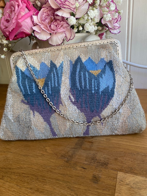 Handbag small bag/purse flemish weaving handmade v