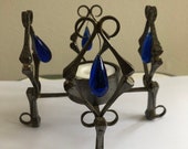Horsenail Swedish Scandinavian Retro Brutalist metal 60s mid century modern candleholder
