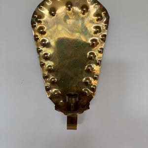 Mid century Swedish antique wall candle sconce wall decoration brass