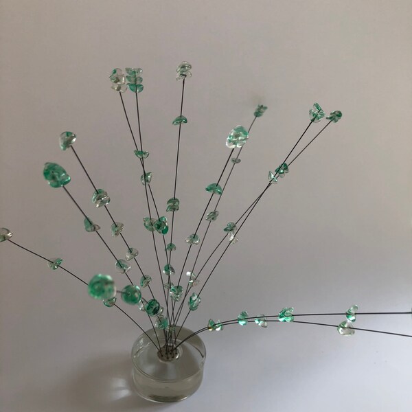 Mid-Century Modern Kinetic Spray Sculpture Harry Bertoia Style ou Jere Eames style 70s table mobile