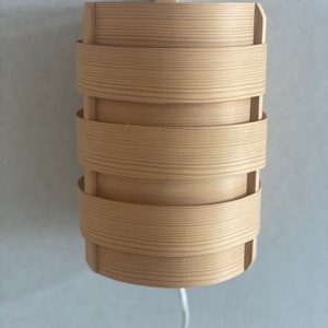 wall lamp Pine veneer wall lamp/sconce, Sweden 1970s by Hans Agne Jakobsson