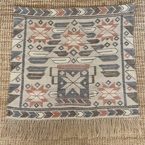 Vintage Swedish Linen and Wool tapestry in the style of Märta Måås Fjetterström