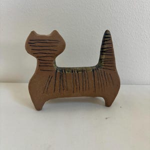 Vintage Lisa LARSON Cat - Gustavsberg - Lilla Zoo - Mid-Century Figurine - modernistic expression