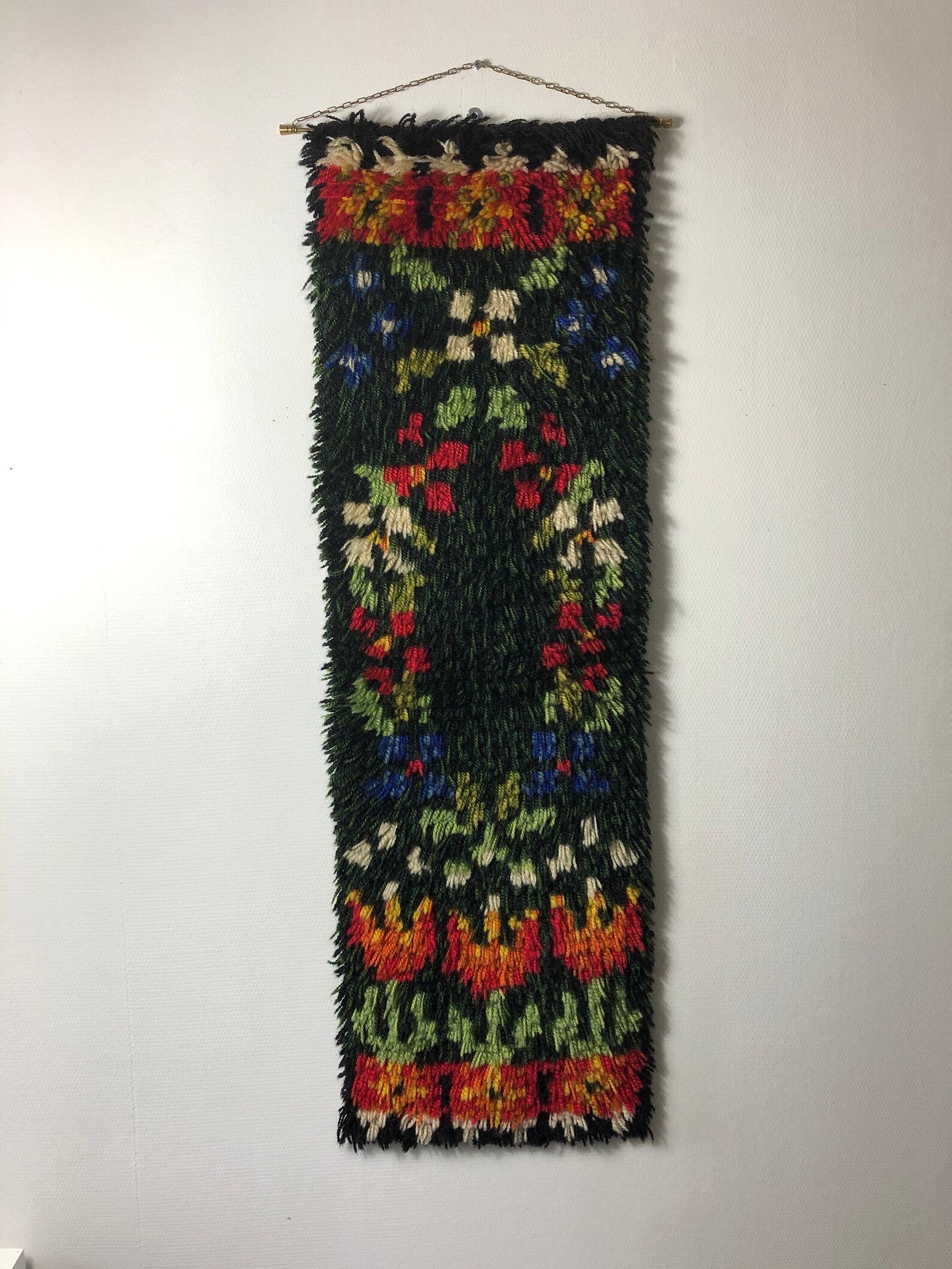 Vintage Rya Shag Rug 60s Design Sweden Wallhanger Art - Etsy