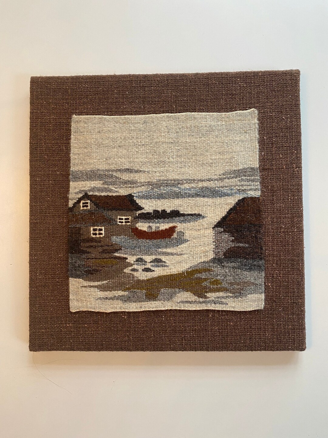 View of Vintage Wall Hanger/ Wall Decor / Swedish Vintage Tapestry ...