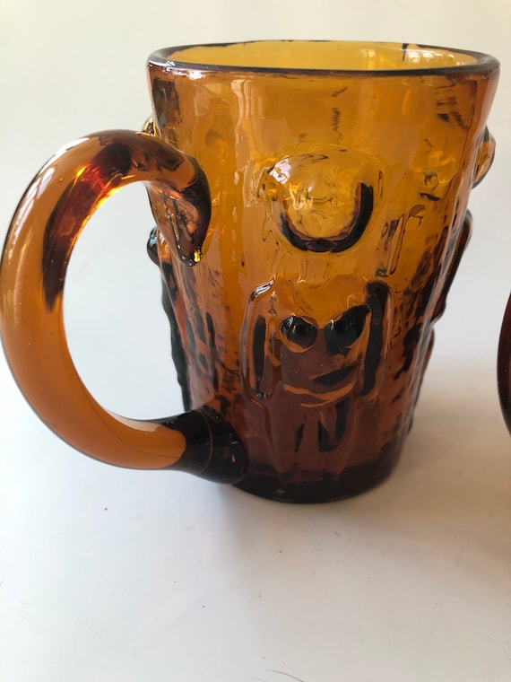 Erik Hoglund for Kosta Boda - Beer Glass/mugs Adam and Eve Glass