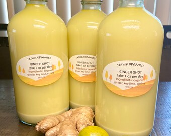 Organic Key Lime & Ginger Shots