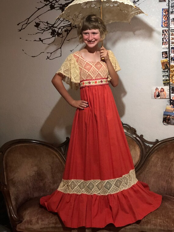 gunne sax stlye! 70's authentic