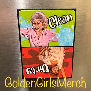 Golden Girls Dishwasher Magnet, Golden Girls Dirty/Clean Magnet