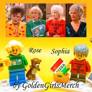 Golden Girls Lego Bricks Set w/ ALL Characters Props & image 2