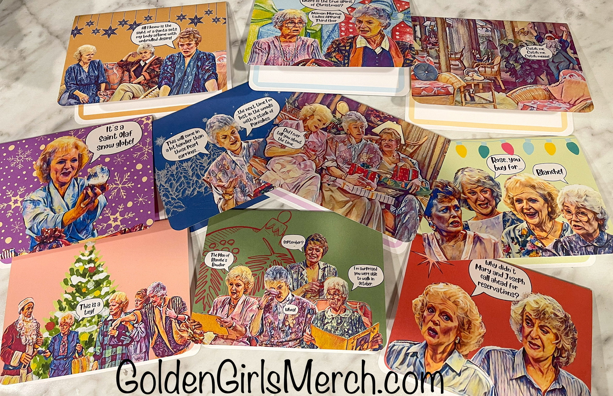 Golden Girls - Christmas/Holiday Card Set