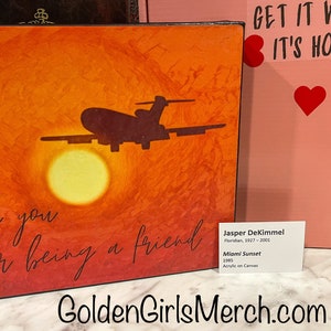Golden Girls - Miami Sunset, DeKimmel Collection Canvas