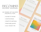 Becoming Self Care Guided Journal, Manifestation Dream Life Download, GoodNotes Wellness Worksheet, Law of Attraction, Digital Life Planner