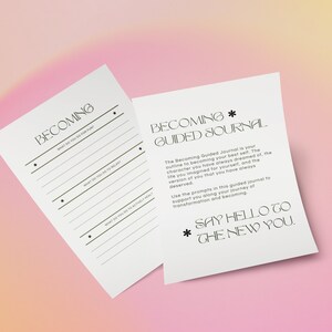 Becoming Self Care Guided Journal Manifestation Dream Life - Etsy