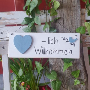 Door sign, Welcome, wooden sign with saying, country house style, sign for hanging, decoration, wall art,