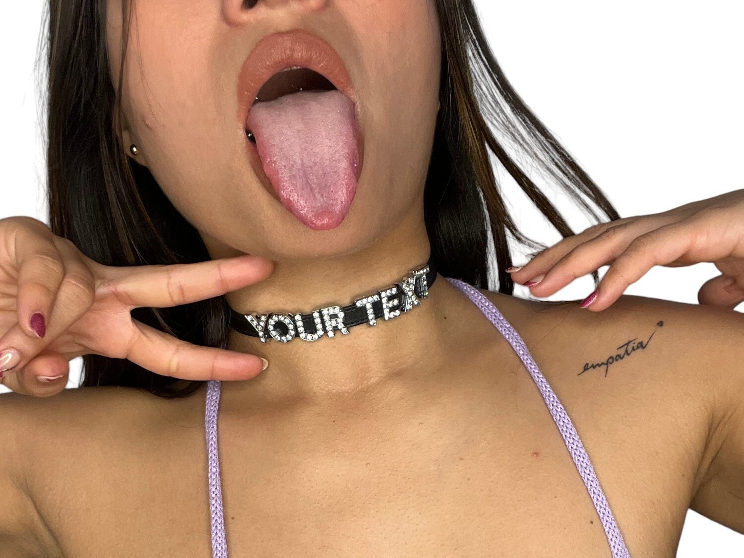 Words to Choke on Black Choker Necklace