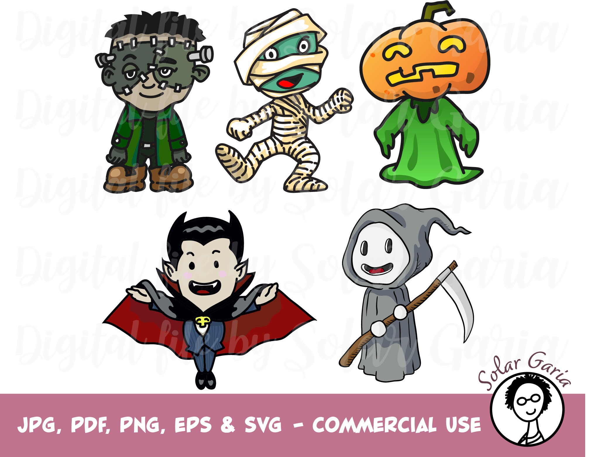Halloween Monster SVG File cut for cricut Cutting | Etsy