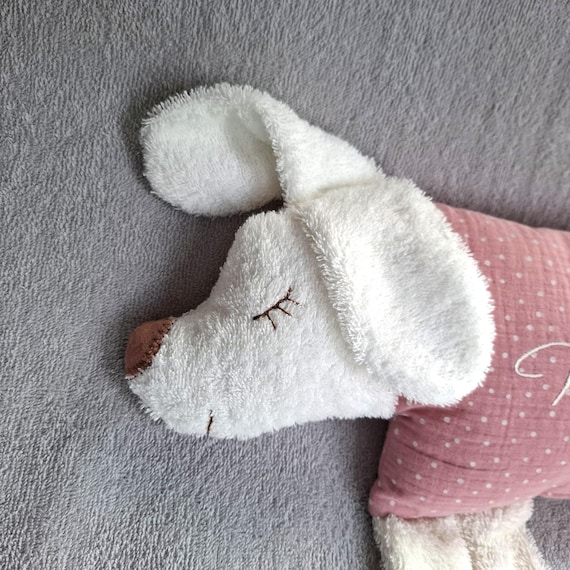 → View on Etsy: Kuschelhund, Kuschelkissen aus Musselin, Geschenk zur Geburt, Babyshower, Schlafhund, Hund Kissen, Dekokissen / Hund/ Ohren weiss Kuschelhund, Kuschelkissen aus Musselin, Geschenk zur Geburt, Babyshower, Schlafhund, Hund Kissen, Dekokissen / Hund/ Ohren weiss