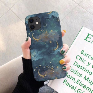 Moon and Stars iPhone 15 14 13 12 11 Case iPhone XR Case iPhone 8 iPhone 11 Pro Case iPhone X Case iPhone Tough iPhone XS iPhone 7 c159